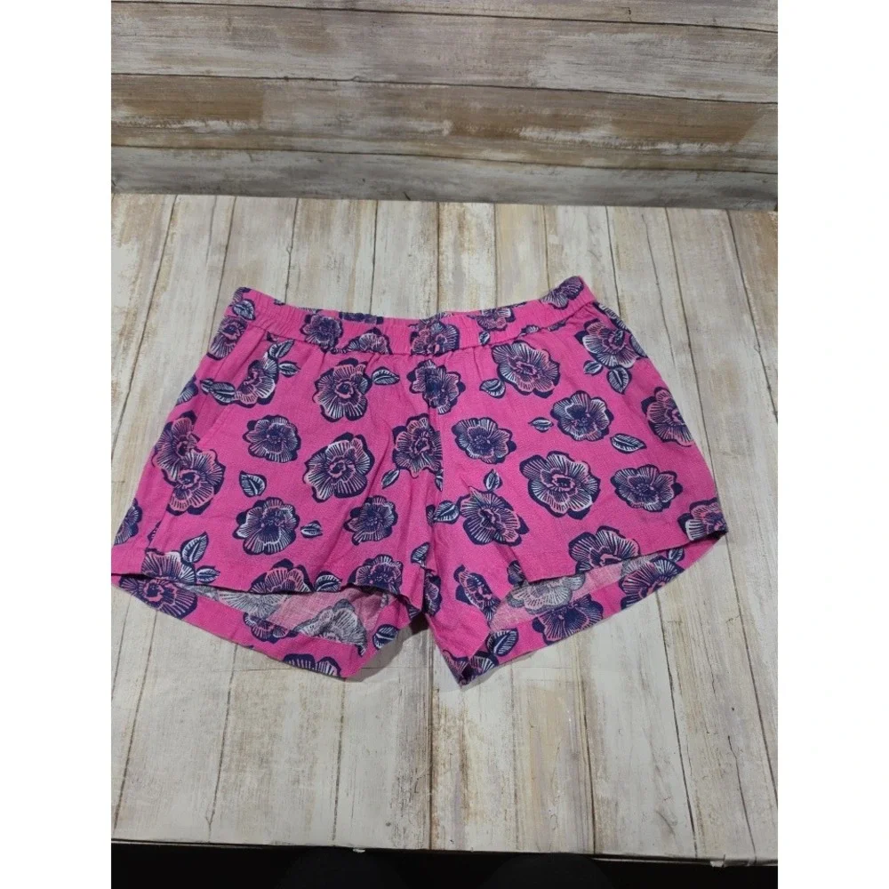 Kut‎ from the Kloth Womens Linen Floral Shorts Bundle Yellow Pink Size 6